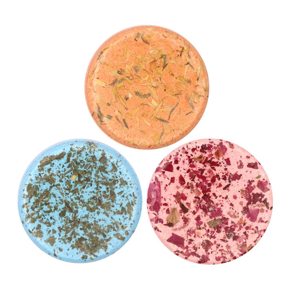 Gift Set 6 Home Spa Relief Therapeutic Fizzers Natural Aromatherapy Bath Shower Steamer With Essential Oils