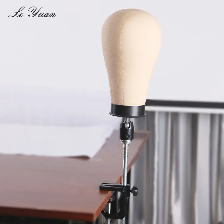 Black Heavy Duty Adjustable Hair Mannequin Stand Metal Wig Tripod Stand For Canvas Block Wig Head Stand Holder