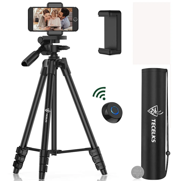 
Amazon Hot TECELKS Professional Portable Travel Aluminum Camera Tripod with Pan Head for SLR DSLR Digital Camera phone Holder 