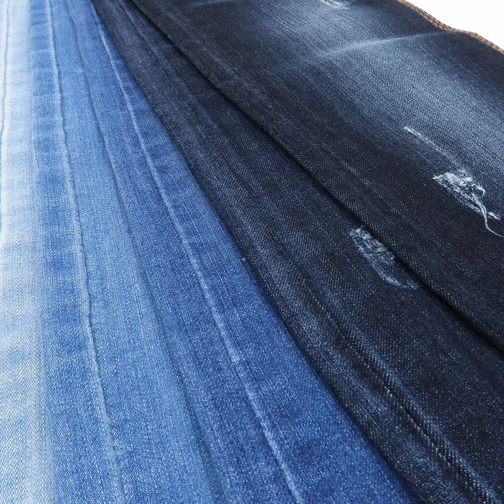 
55%Cotton 21%Polyester 22%Rayon 2%Spandex Rayon Spandex Fabric Stretch Jeans Material Top Quality Denim Fabric 