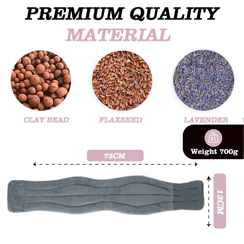 moist heat pack reusable heated back pad microwavable hot therapy neck wrap for back and shoulders