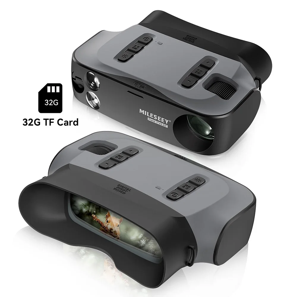 Mileseey 3 IR Levels Long Range Night Vision Binoculars Digital Hunting Scope Night Vision