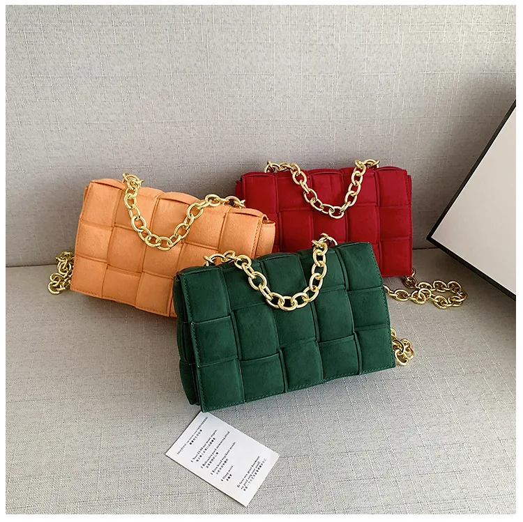 brand New woven deerskin velvet small square designer hand bags ladies handbags women bags