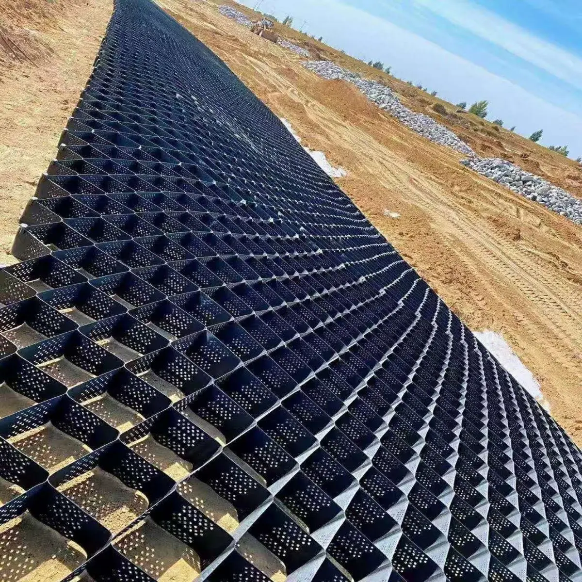 Gravel Stabilizer Hdpe Geocell 50mm Geocell Manufacturer Price Geocell Ground Grid for Farmland Walkway Driveway