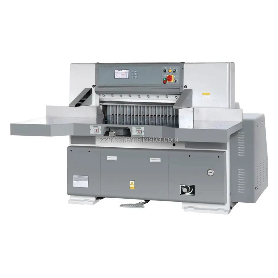 7.8 colorful screen Hydraulic computer control paper cutter / paper guillotine / paper cutting machine