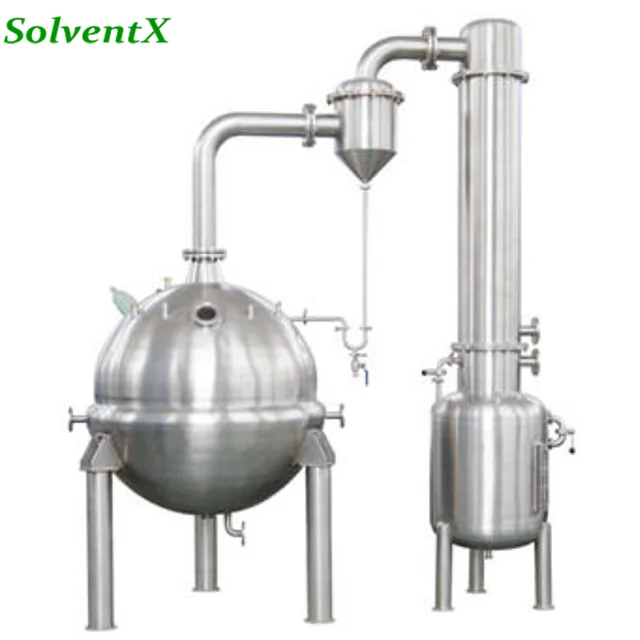 High Performance vacuum evaporator jam concentrator food grade milk honey water alcohol oil vaccum evaporation