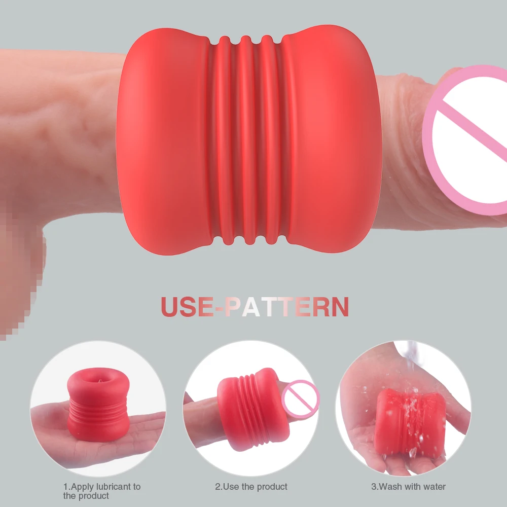 s380 Mini Hamburg Penis Masturbator Men Masturbating Tool with Soft TPE Material masterbation pour les hommes