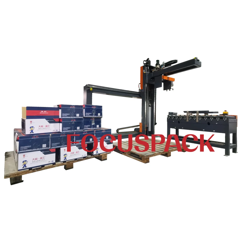 China Smaller Size But Stronger Robot Palletizer Carton Bag Palletizing Robot Focus Machinery 2023 New Product
