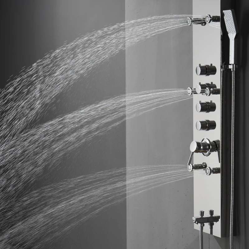 2022 new design bathroom wall mounted stainless steel Waterfall column set tower Shower Panel