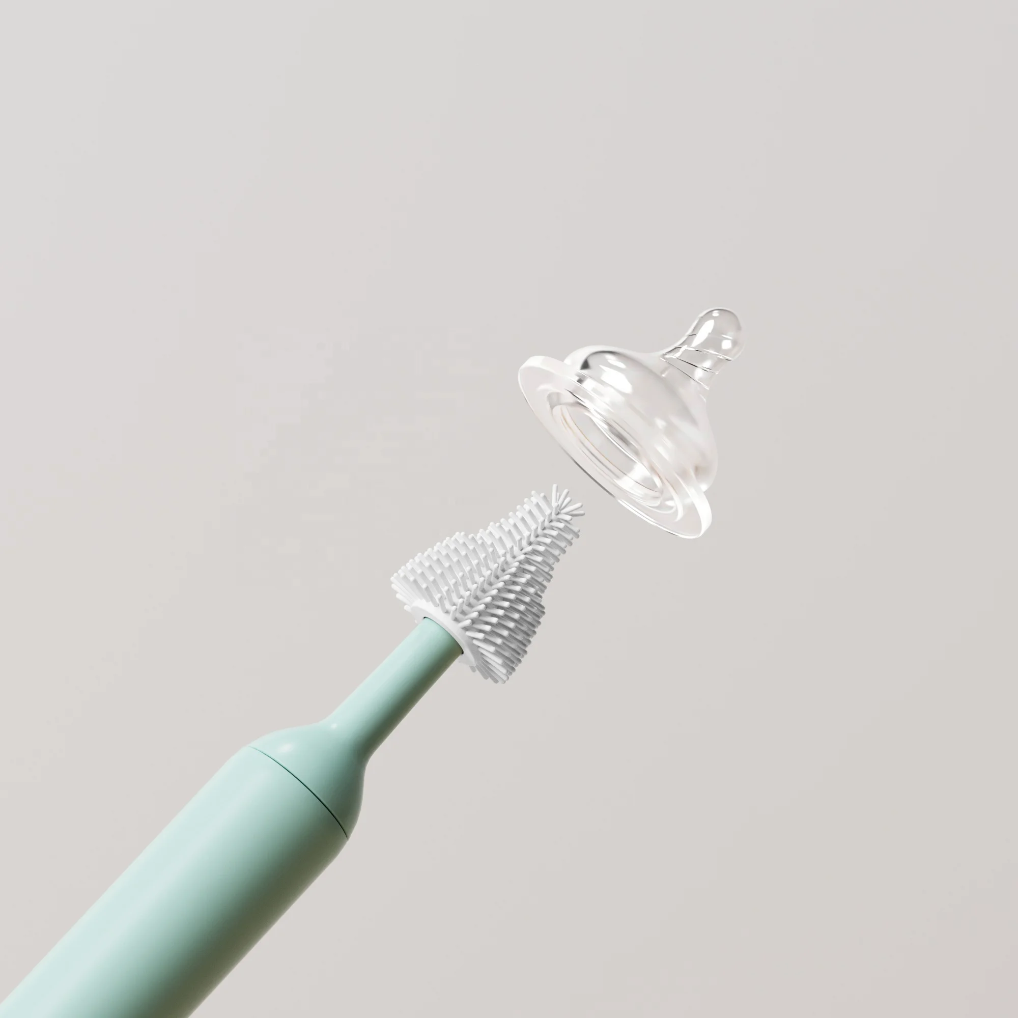 Electric Silicone Baby Milk Bottle Brush