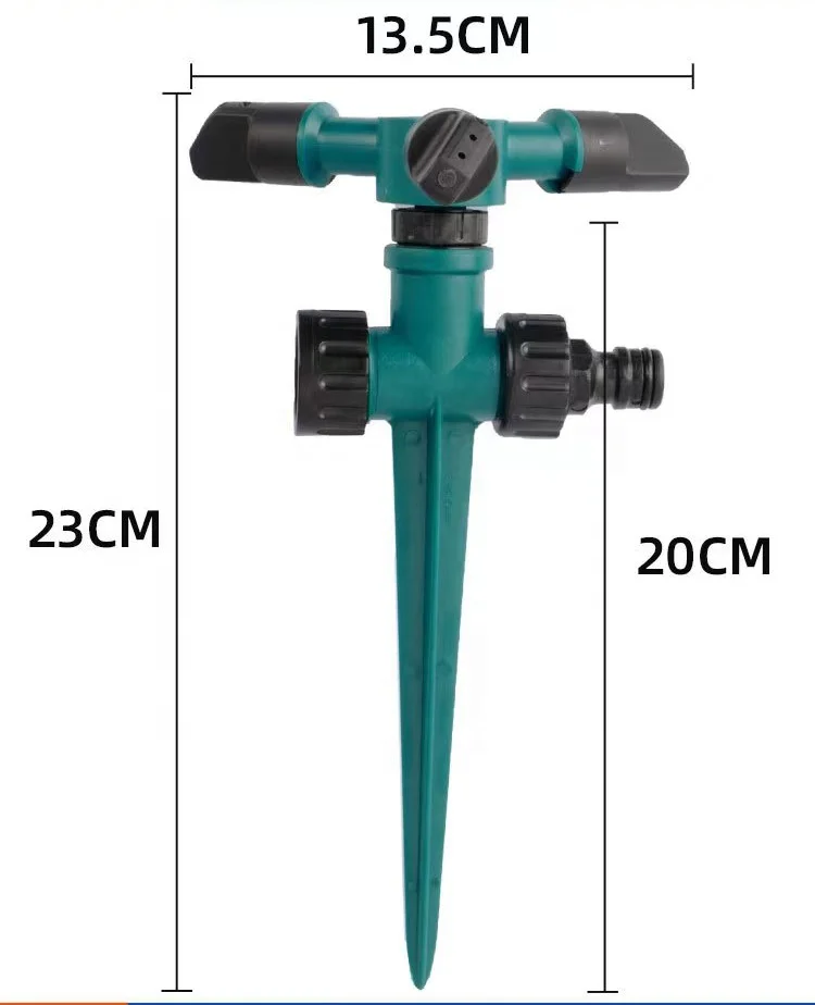 Garden agricultural nursery irrigation automatic revolve plastic ground lawn plug sprinkler