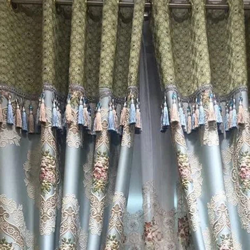 Deluxe Blackout Curtains New Trend Linen Grain 100% Blackout Curtain Fabric For Home For Hotel