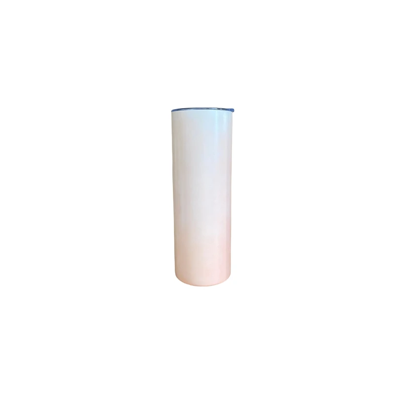 Us Warehouse DIY 20oz Straight Double Wall Uv Color Changing Stainless Steel Sublimation Tumbler With Lid And Straw