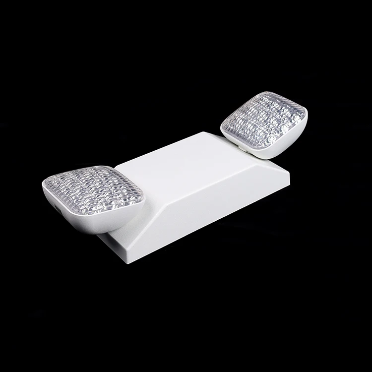 Wholesale Twin Spot 110-240vac  2 Head Lithium Battery Led Emergency Light Exit Twin Spot Size Indoor Emergency Flood Lights