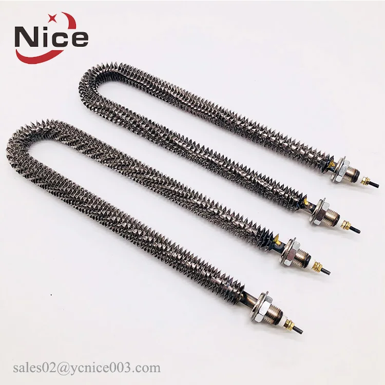 240V 2.5KW ребристый трубчатый нагреватель для термоусадочный туннель