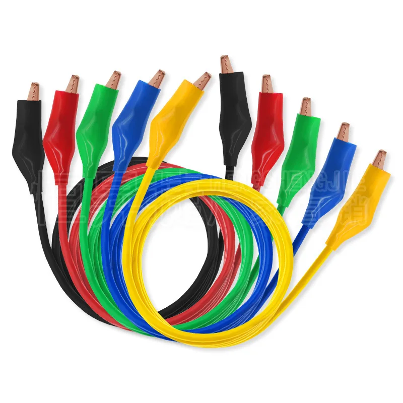 Длина 3,28 футов/1 м, ПВХ + провод из медного материала и зажим типа «крокодил» на зажим типа «крокодил», двухсторонние тестовые выводы, кабель для измерения