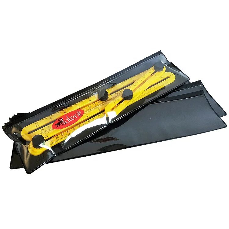 Clear Pvc Bag For Hair Bundles Custom Black And Clear Pvc Plastic Hair Extensions Packing Bags With Long Zipper