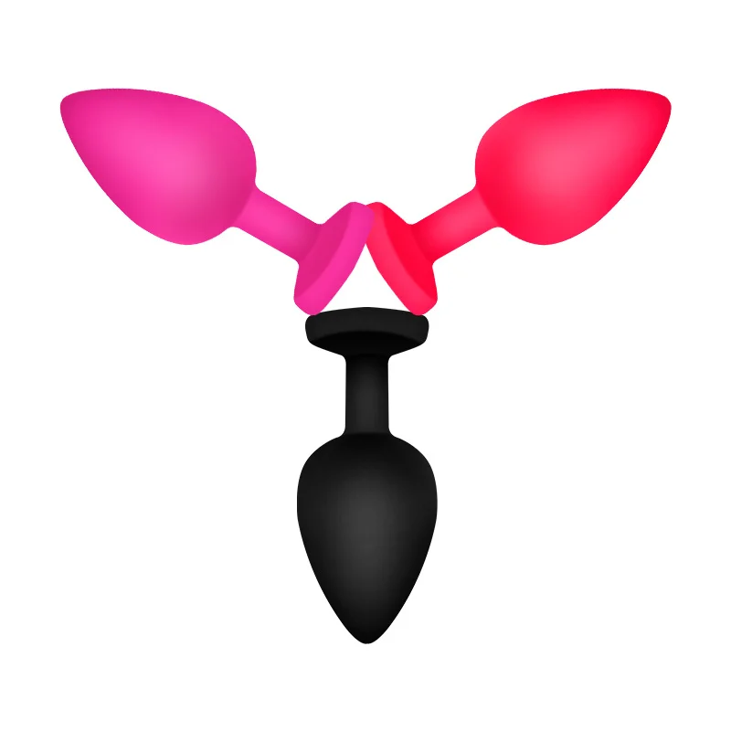 Anal Sex Product Pink Anal Plug Silicone Small Butt Plug Anal For Men Different Color Gem Sex Toy For Men Women