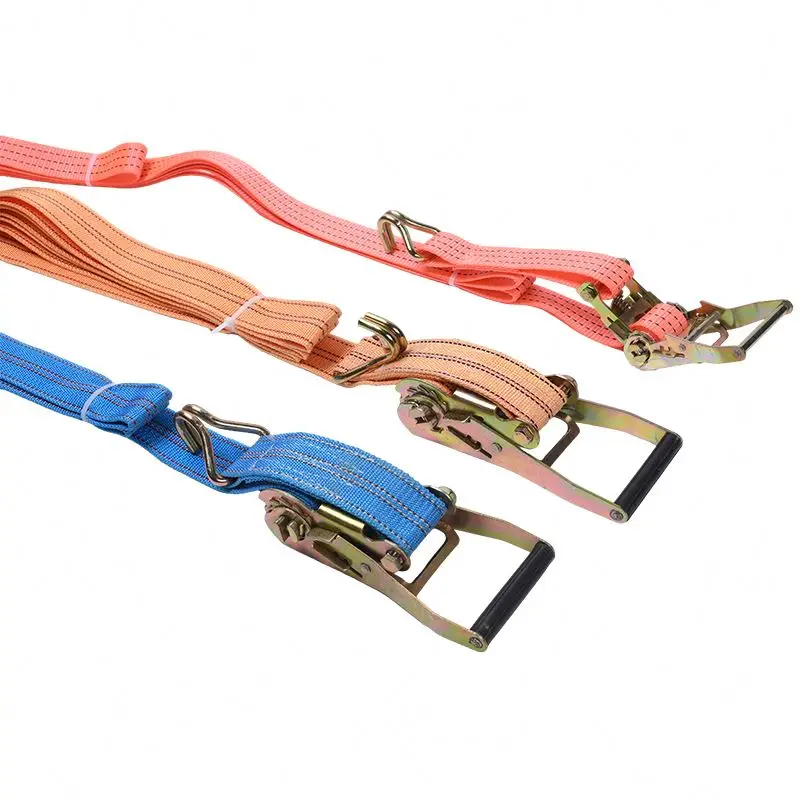 tie down straps ratchet winch straps for flatbed 2 inch ratchet straps with flat hook for truck