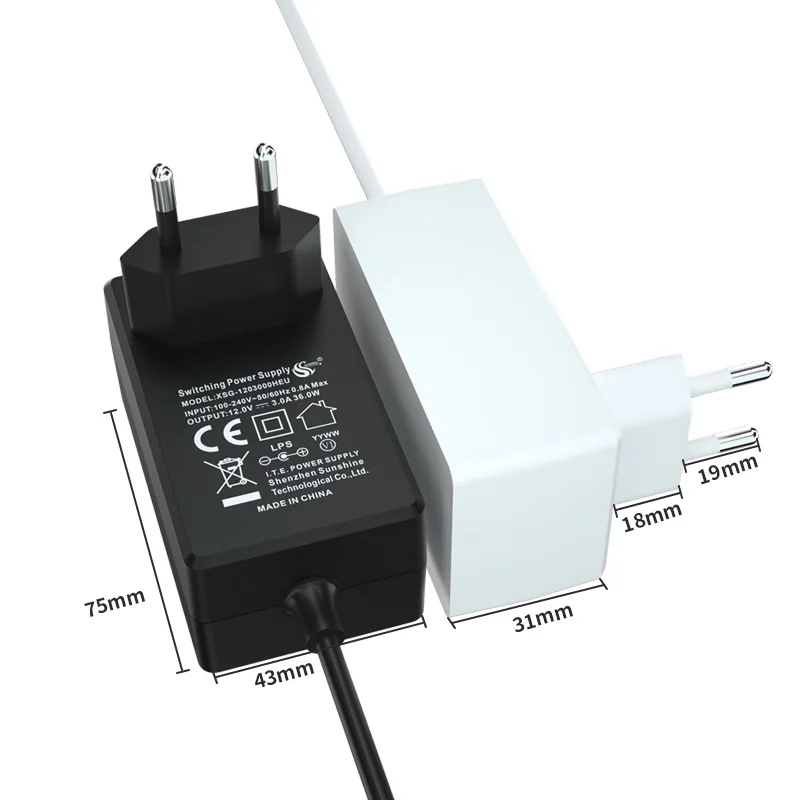 ac dc power adapter 5V 9v 12v	15v 24v 500ma 750ma 0.75a 1a 1.5a 2a 2.5a 3a 4a 5a 6a wall power adapter supply
