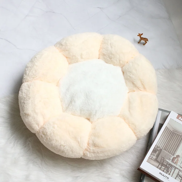 WY RTS Flower Donut Cloud Cute Cat Travel Pet Beds Round Milk Bed Cat for Small Animal Padded Pet Bed