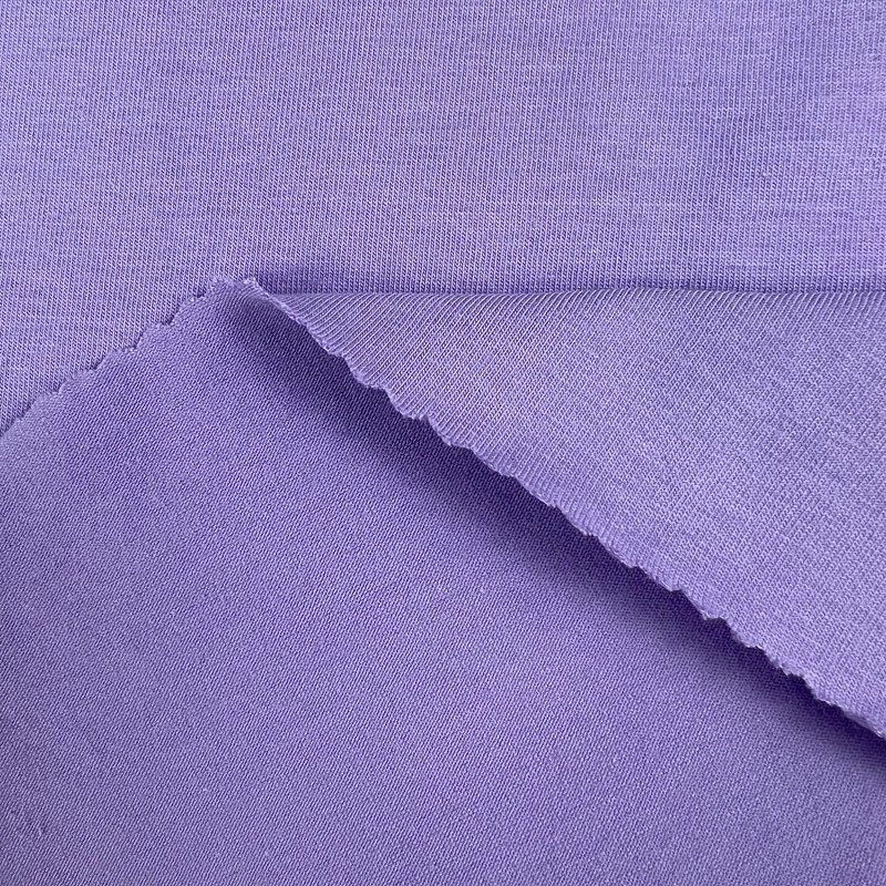 40S 95% органический хлопок 20D 5% спандекс 180gsm один трикотажный материал для тройника и домашней одежды