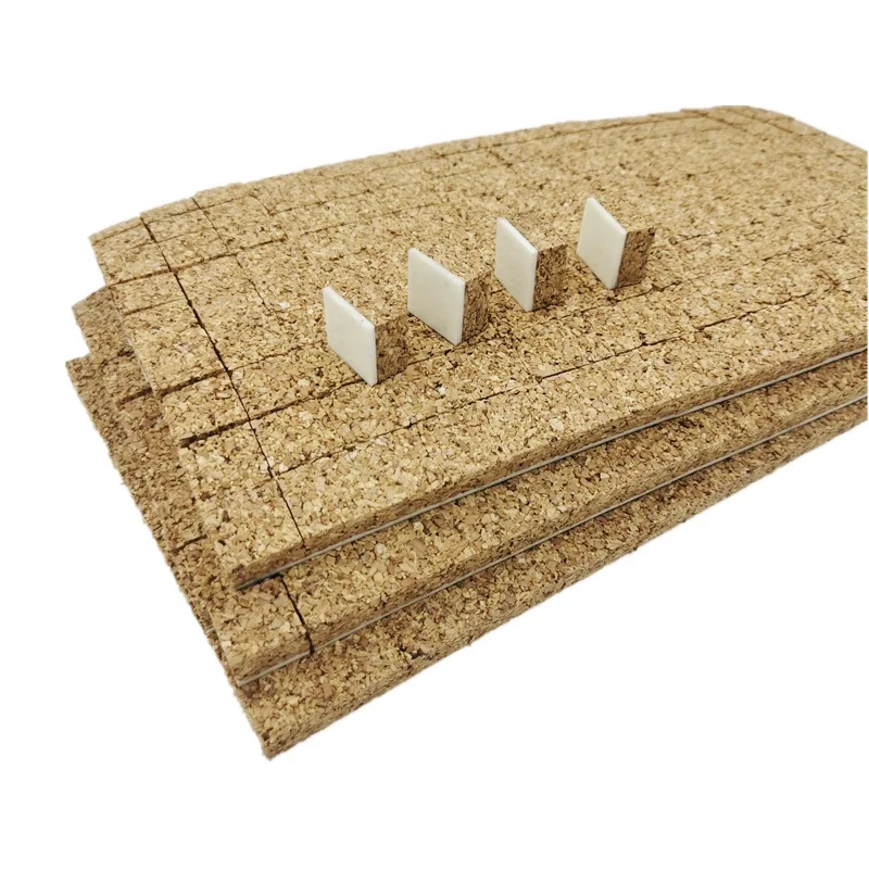 35*35*14+2MM Square Self-adhesive Protection Spacers Glass Protection Foam Separato Cork Pads For Glass