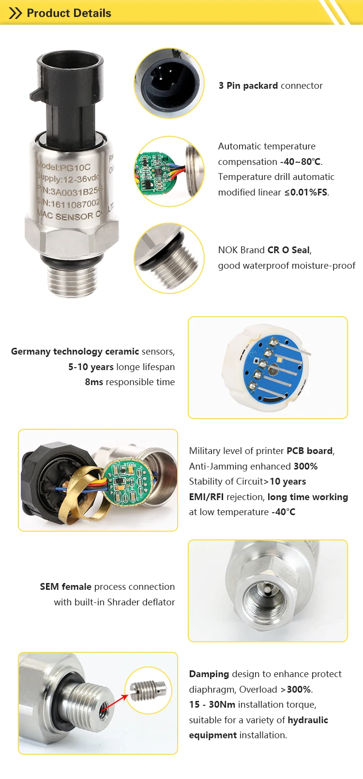 air conditioners pressure sensor