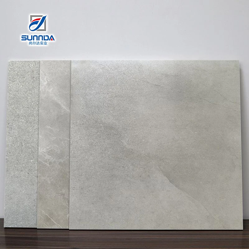 Soft Matt Micro Cement 600 The Latest Cement Gray Light Color Series with High-end Texture Porcelain Tile For Bathroom Floor