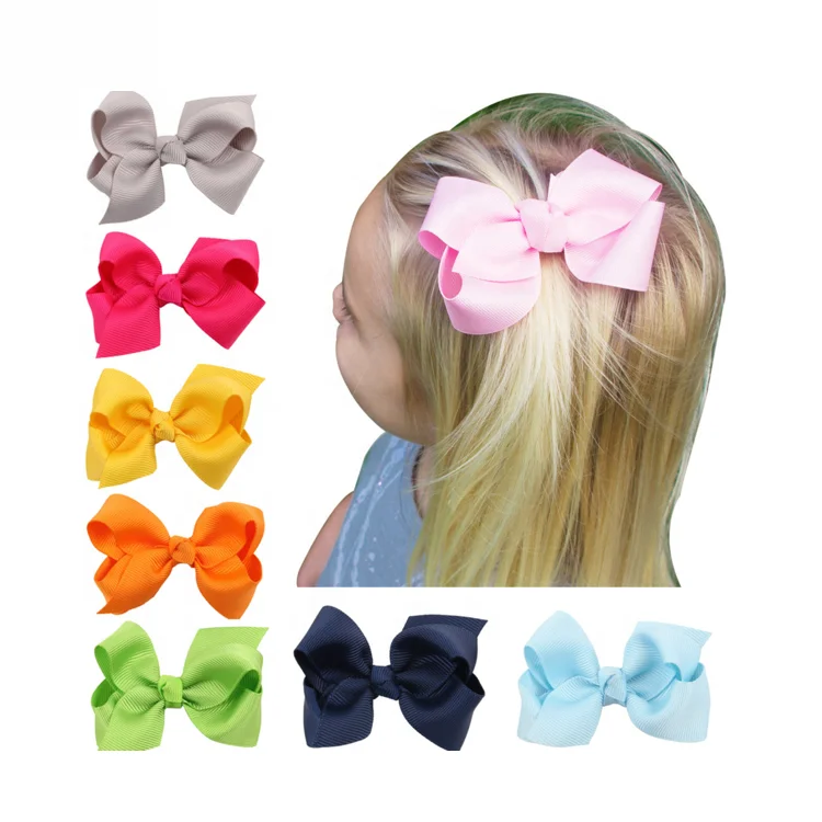 Factory Sample Free cheap bow hair accessories butterfly hair clips for girls custom