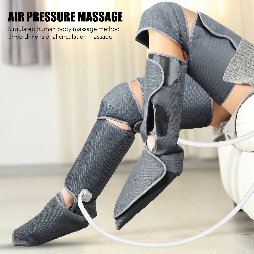 Multifunctional air pressure blood circulation heating full leg massager for circulation air compression