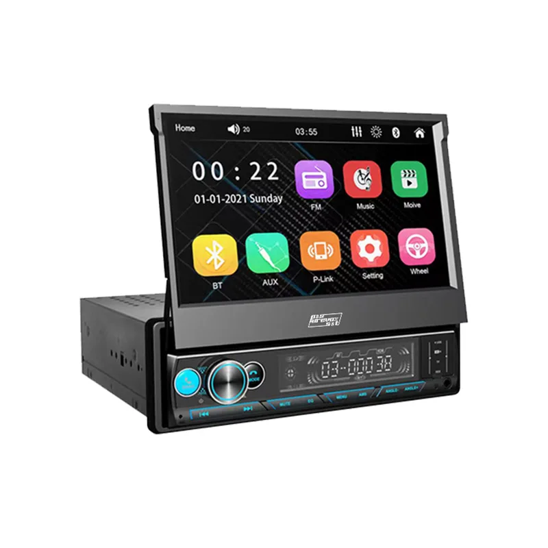 2022 Hot Universal 2din Car Radio Navigation Retractable Lcd Touch Screen Radio Mp5 Car Dvd Player