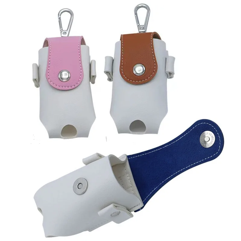 Golf Ball Case PU Leather Golfer Waist Pack Bag Golf Balls Pouch and Tees Holder Pouch Bag Storage Case Outdoor