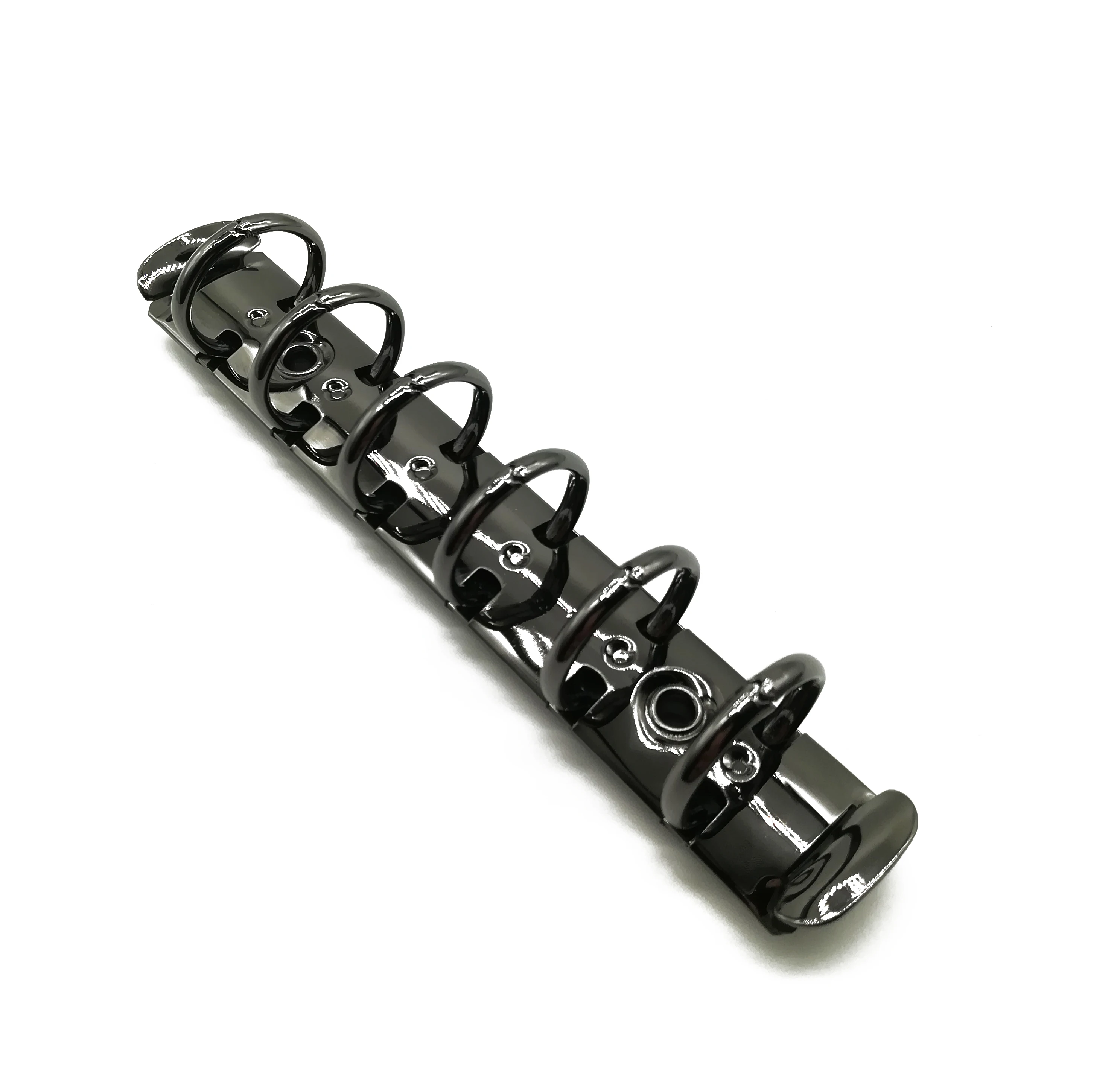metal photo clip paper fastener  black 6 ring binder mechanism