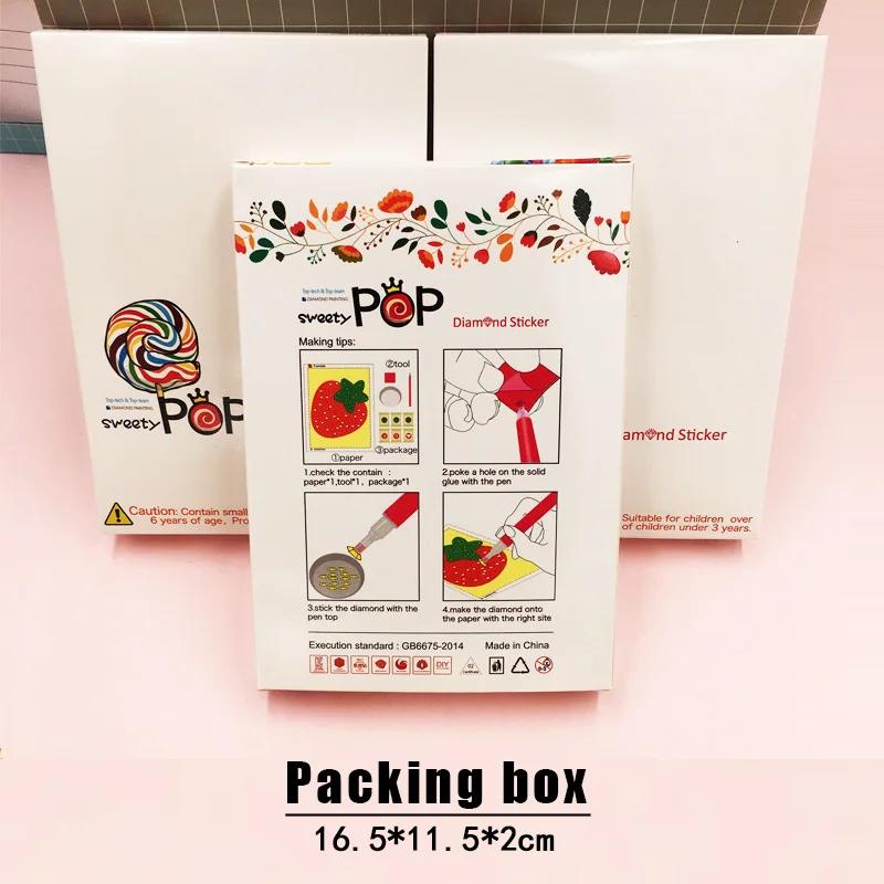 Cartoon Stickers 5D Diamond Painting Kits for Kids Animal Pattern DIY Creative Diamond Mosaic Sticker Craft Paint By Number