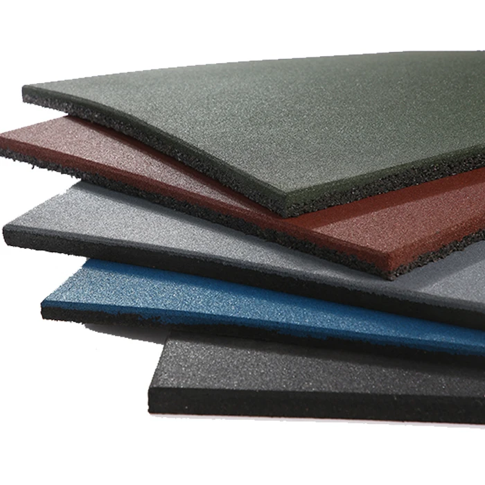 Safety Fadeless No smell rubber gym flooring gym shockproof rubber floor 15-20mm rubber flooring mat for indoor or playground