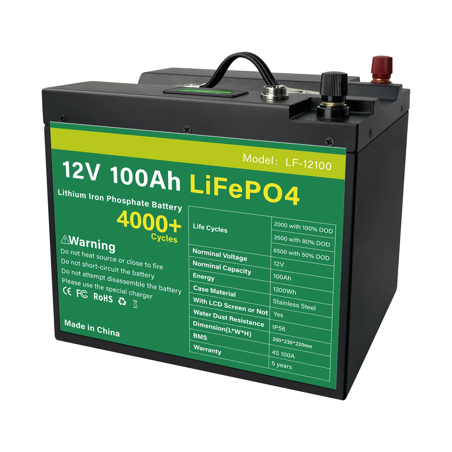 Manufacturer 12V Solar Energy Storage Battery LiFePO4 200Ah 280Ah Battery Pack 100Ah 12V Lithium ion Batteries