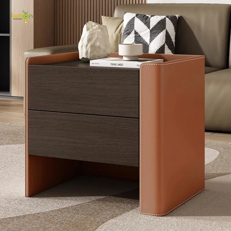 Bedside table solid wood storage box storage rack new internet celebrity simple modern light luxury high-end home bedroom