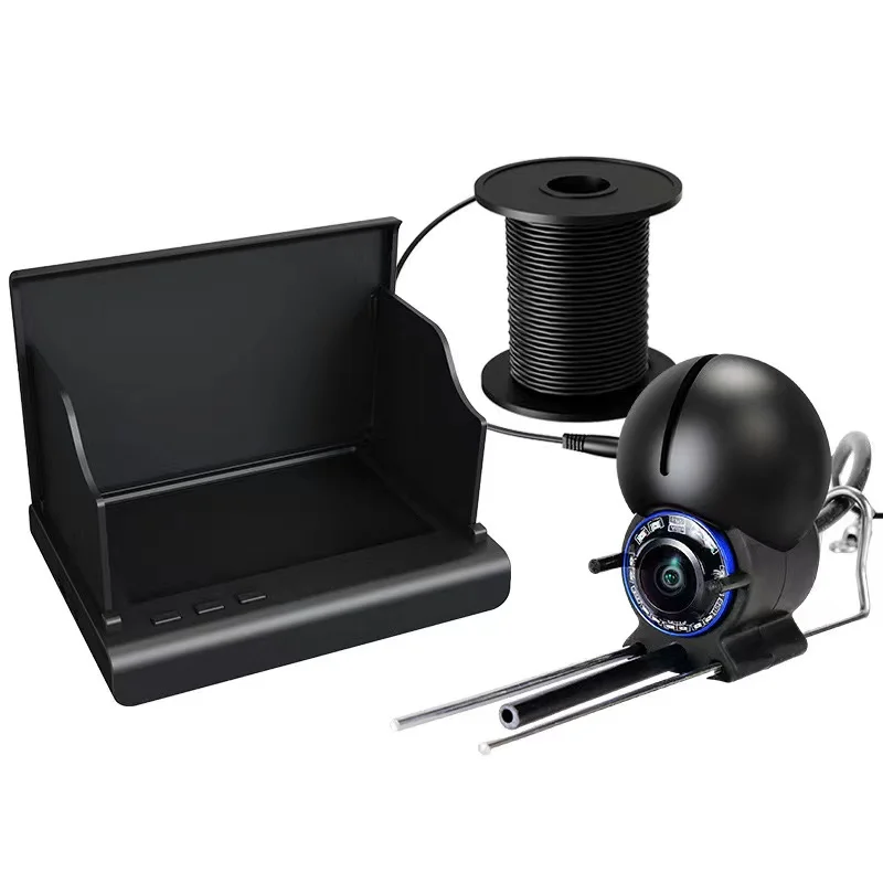 NEWRGY Fish Finder 4.5 inches Visuable Monitor Fishing Gear Long Line Fishing Camera