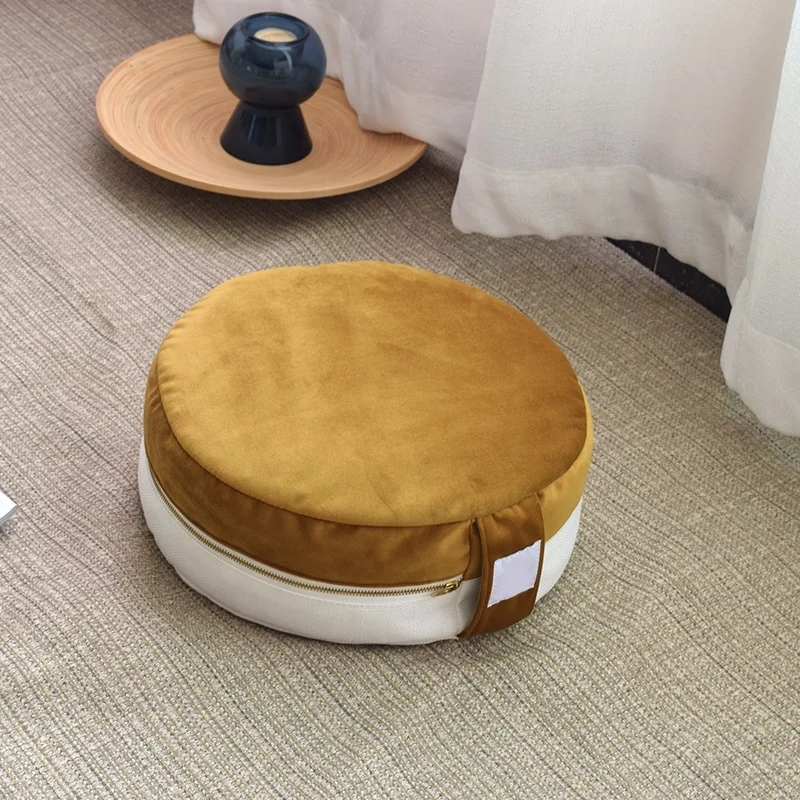 Съемная моющаяся круглая уличная треугольная Органическая подушка для йоги Zafu квадратная медитации