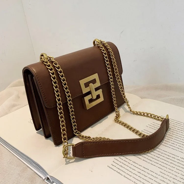 2023 New Fashion Design Simple PU Leather Popular Bags Cross Chain Small Jelly Ladies Shoulder Hand Bag Luxury Purses for Women
