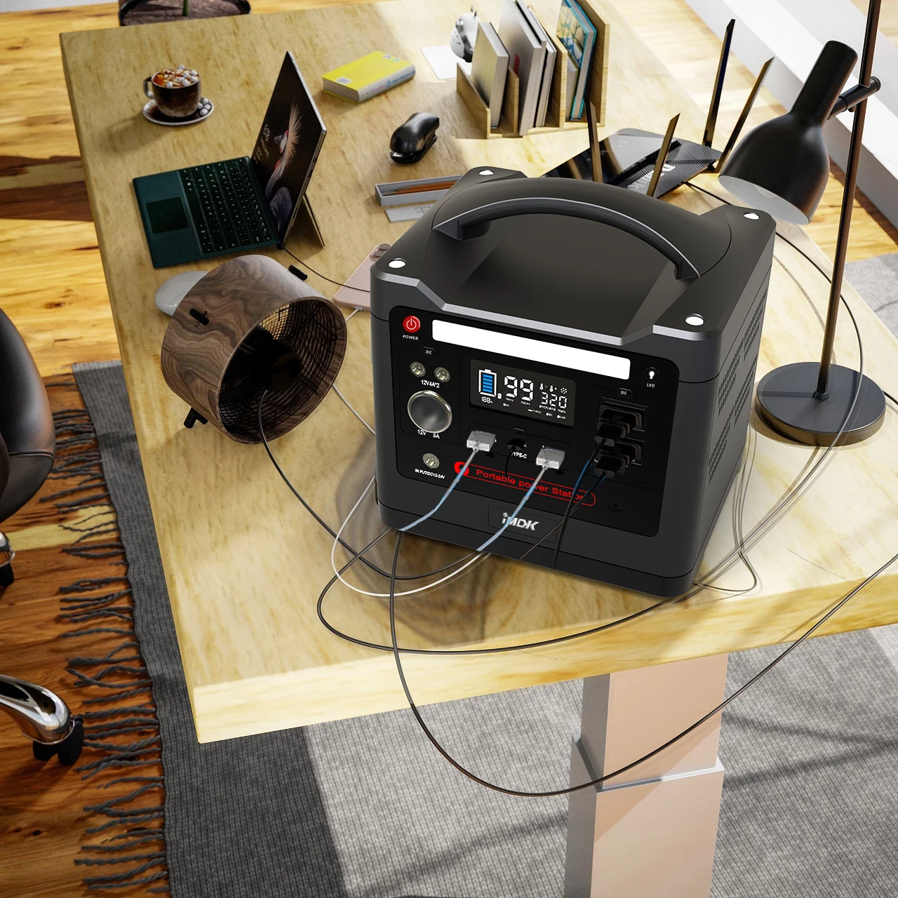 Портативное зарядное устройство на солнечной батарее для кемпинга, дома и улицы