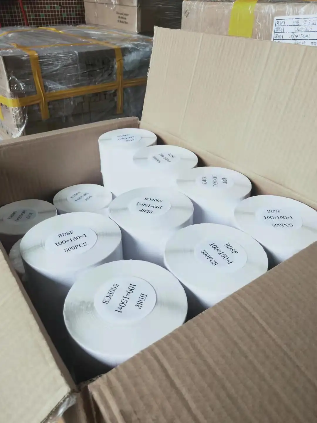 Custom Thermal Sticker Paper Roll Hot Sale Label Paper Factory Price 100mm*150mm