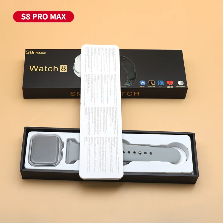 2023 New S8 Pro Max Smartwatch 2.1 Inch Tft Screen Series 8 9 Ip67 Waterproof App Hd Fit Pro Wireless Charging Smart Watch