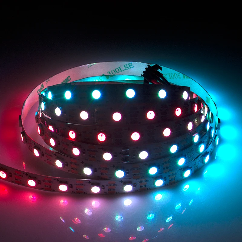 5050led strip light IP20 IP65 LC8812 White PCB DC5v