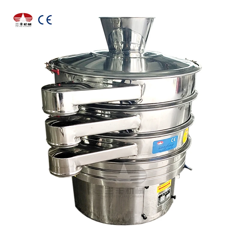 SS304 Stainless Steel Sugar powder Vibrating Sieve Shaker Vibratory Sifter Vibratory Screen