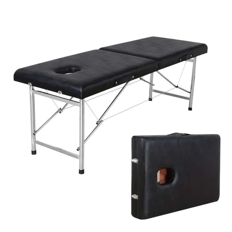 Foldable Full Body Spa Table Facial Spine Parallel Bars Massage Tattoo Moxibustion Nail Portable Bed Beauty Salon Bath 2022