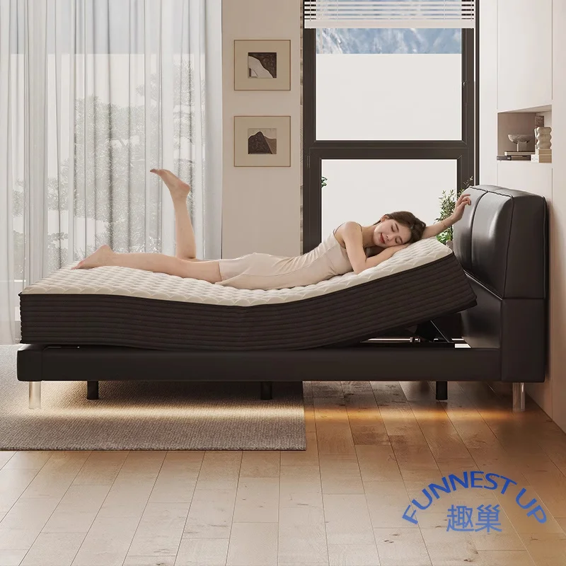 European smart electric bed and mattress set Modern adjustable beds furniture factory supply customized smart bed