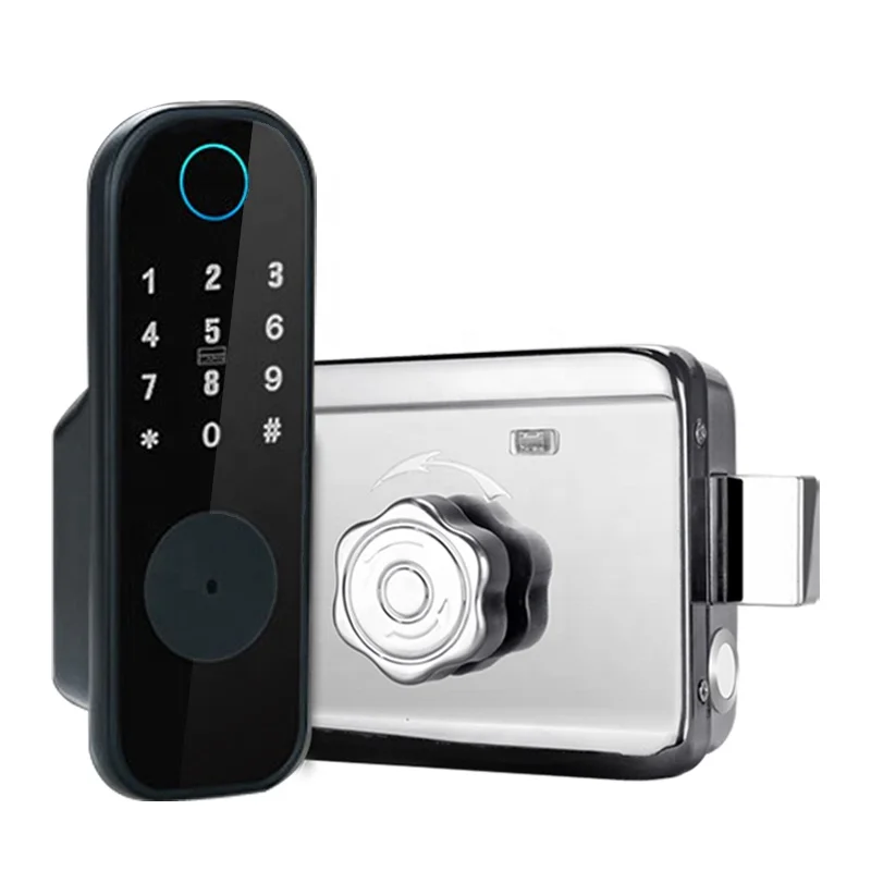 Электронный БЕСКЛЮЧЕВОЙ цифровой дверной замок deadbolt приложение Умный домашний WiFi
