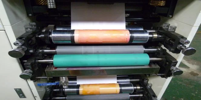 320mm 2 4 6 color Adhesive Label Logo Self-Sticker Paper Flexographic Flexo Printing Machine